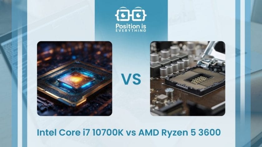 Intel Core i7 10700K vs AMD Ryzen 5 3600 ~ Position Is Everything
