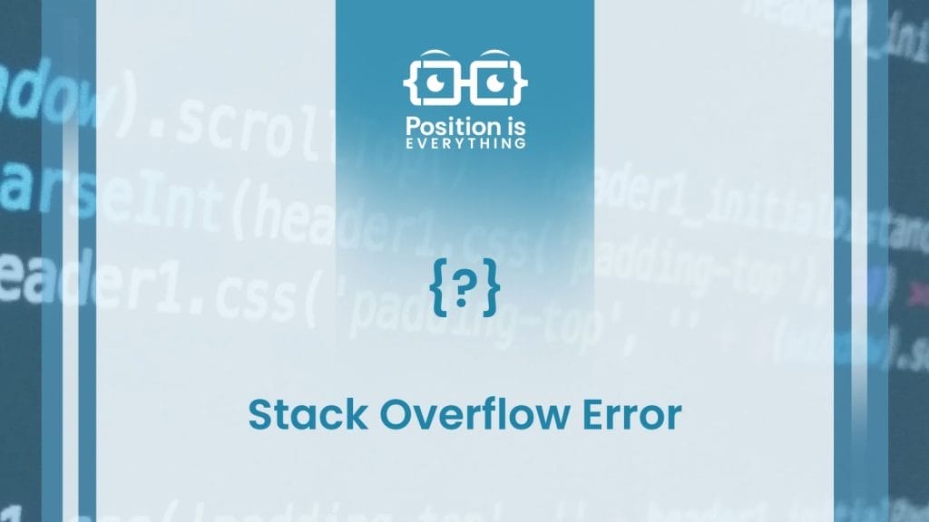 Stack Overflow Error Discussing Causes And Swift Solutions Position Stack Overflow Error Discussing Causes And Swift Solutions Position